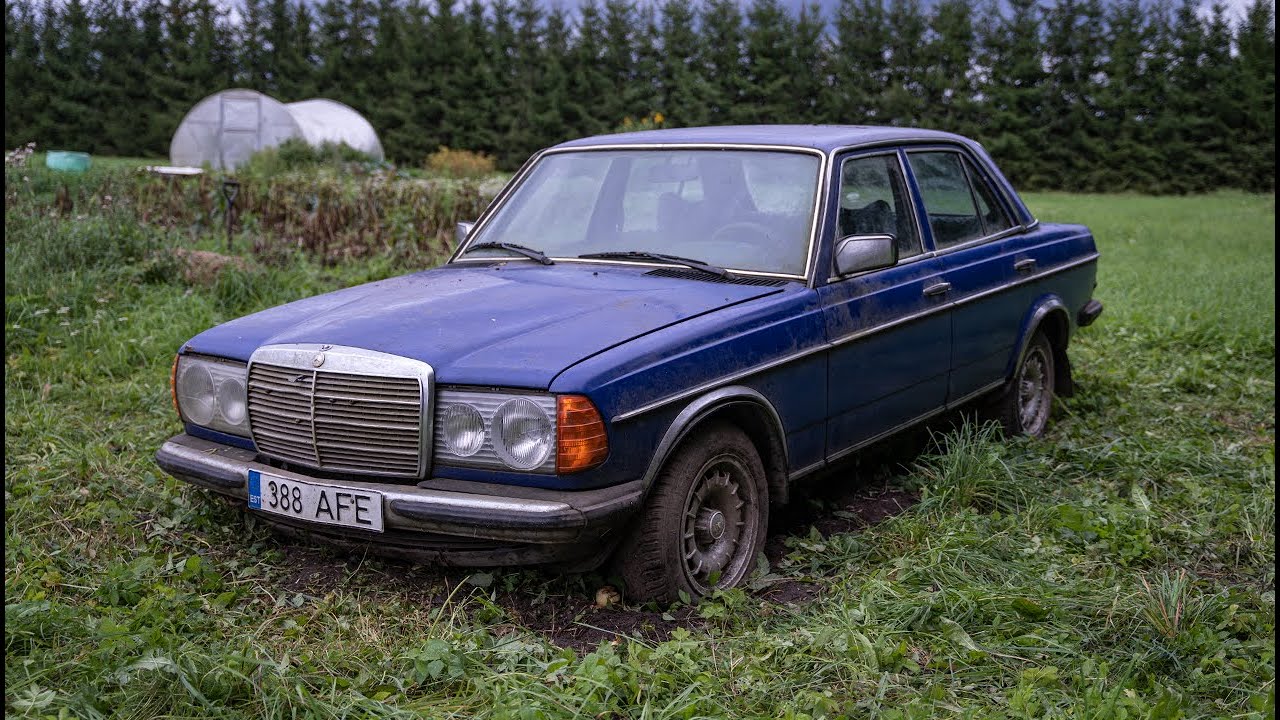 Starting Mercedes-Benz w123 300D After 9 Years + Test Drive