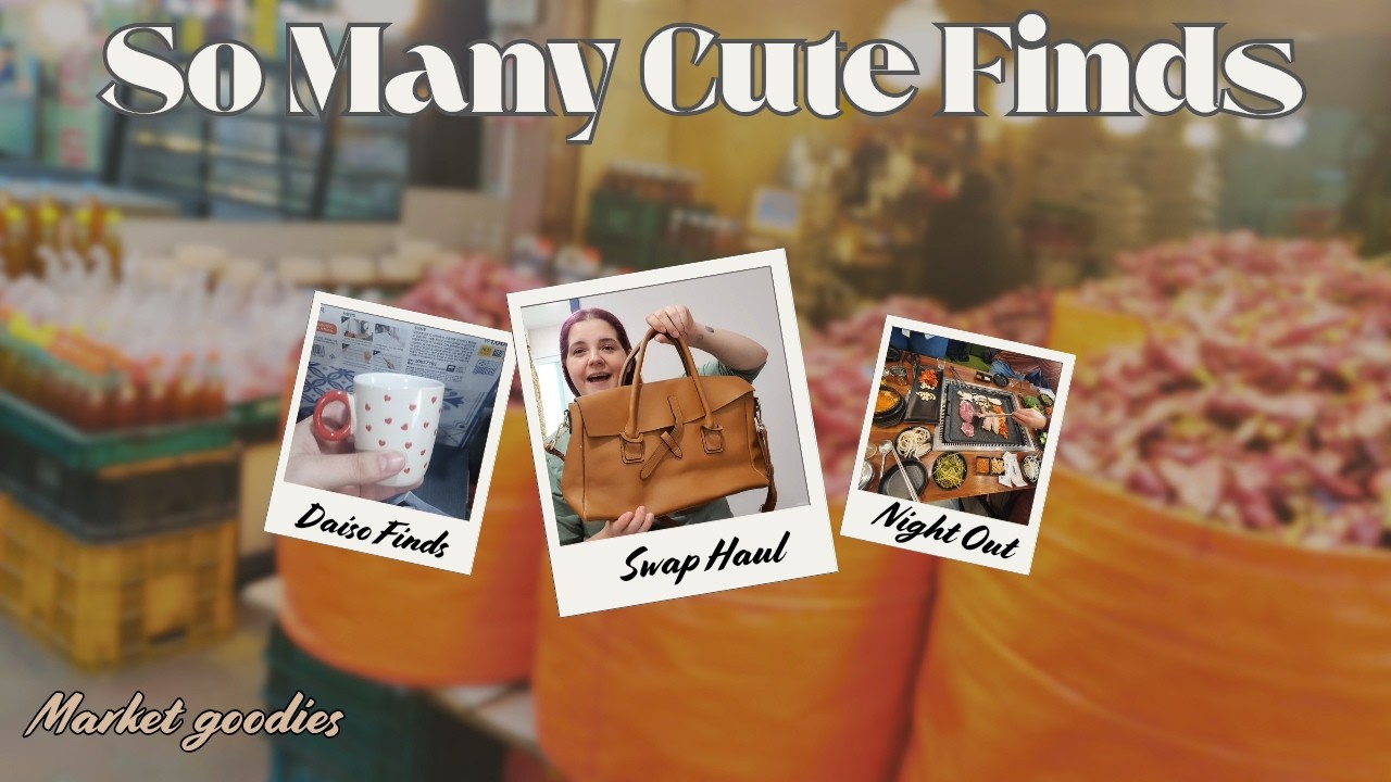 So Many Cute Finds! 🇰🇷 Songdo Swap, Street Market Snacks & Daiso Haul