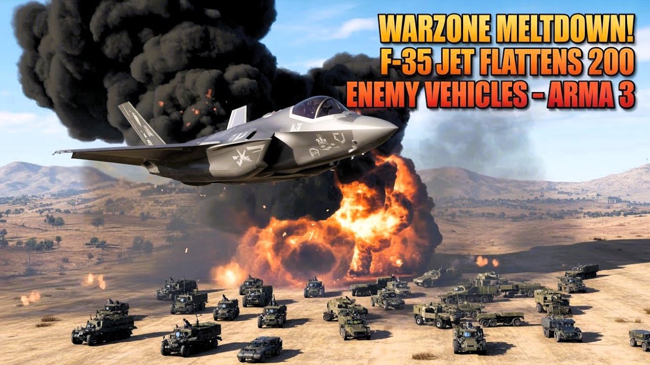 Skyfall Destruction! F-35 Strike Destroys an Entire Armored Column &ndash; ARMA 3