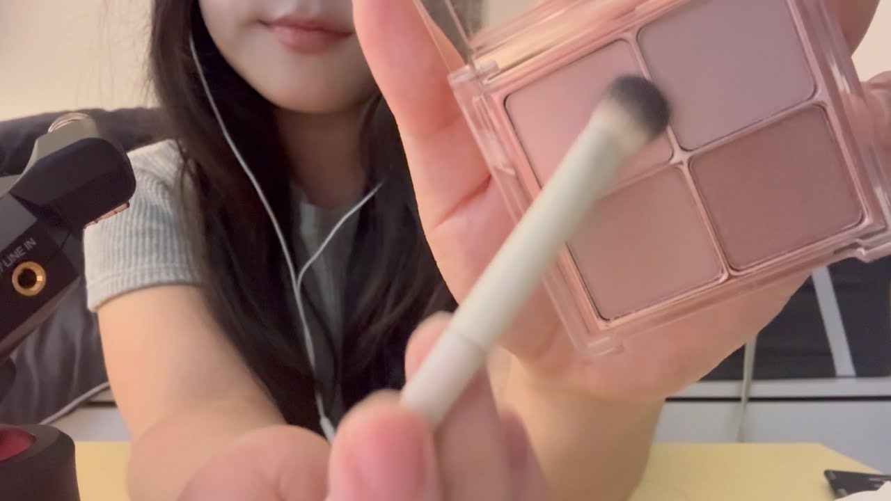 [ASMR] 코덕이 말아주는 뽀용 핑크 메이크업🎀 l Pink Makeup ASMR