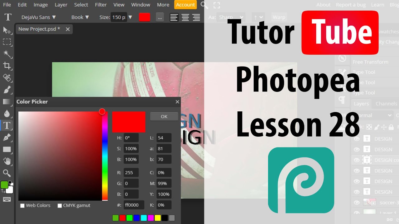 Photopea - Lesson 28 - Content Aware Move Tool