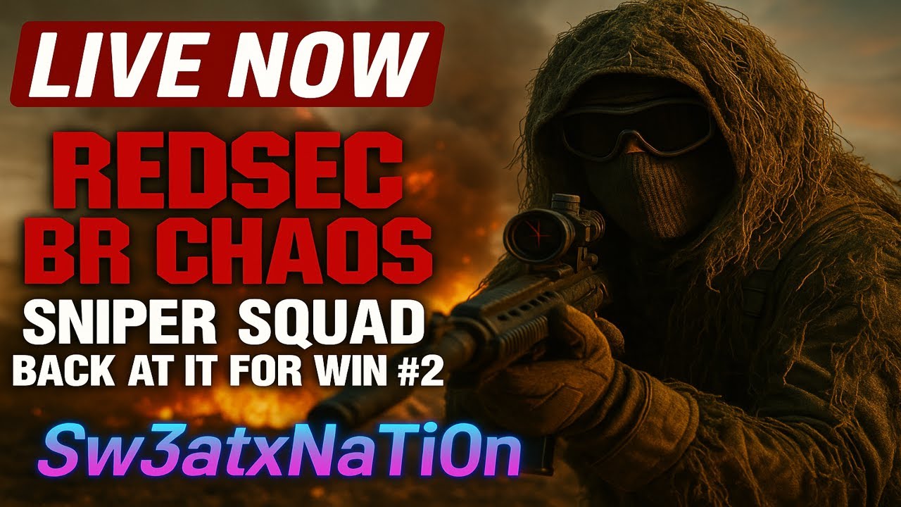 RedSec BR Chaos 🔥 Sniper Squad Back at It for Win #2 | Battlefield 6 LIVE | Sw3atxNati0n