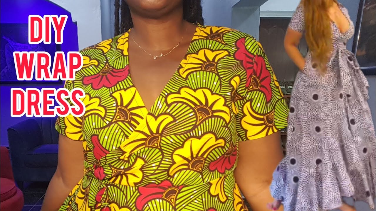 How To Make Ankara Wrap Top | Wrap Dress Tutorial | Wrap Dress Cutting And Stitching Beginner
