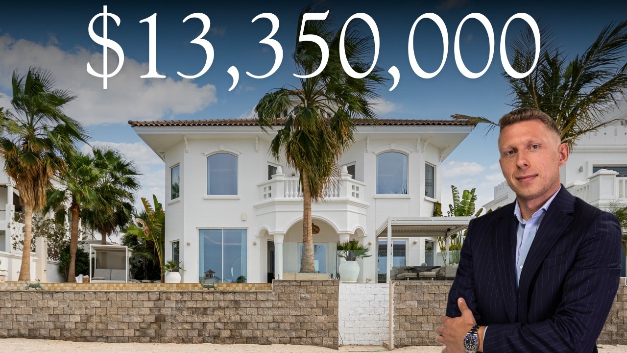 Inside a $13.35M Mediterranean Beachside Villa on Palm Jumeirah