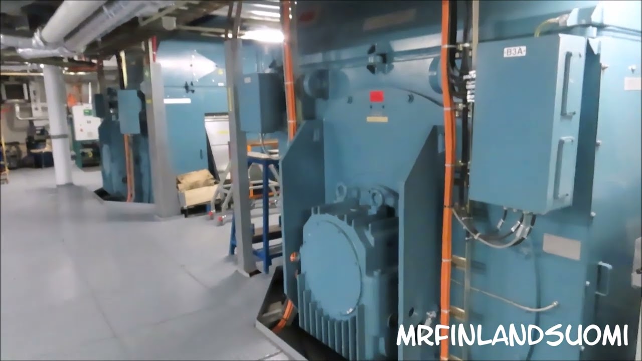 Engine room Viking Grace - Four diesel/gas Wärtsilä 8L50DF 4x10100HP 1.8.2023