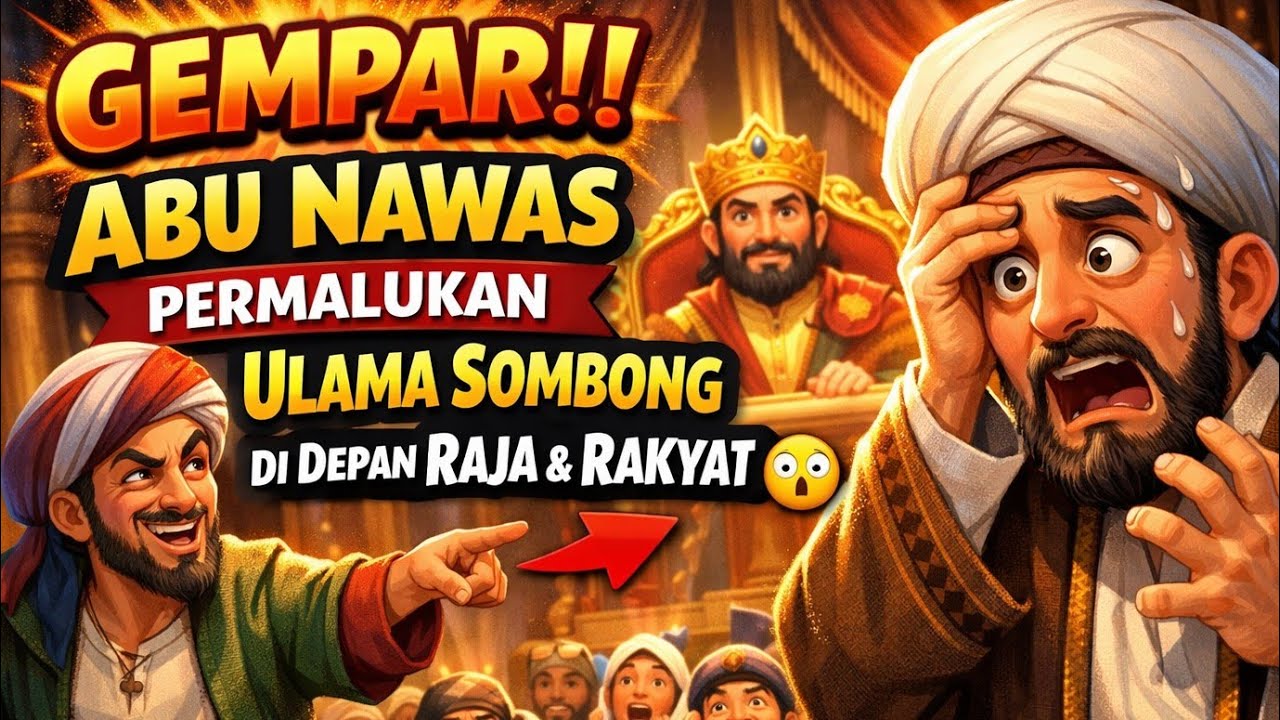 GEMPAR‼️ Abu Nawas Permalukan Ulama Sombong di Depan Raja & Rakyat 😳