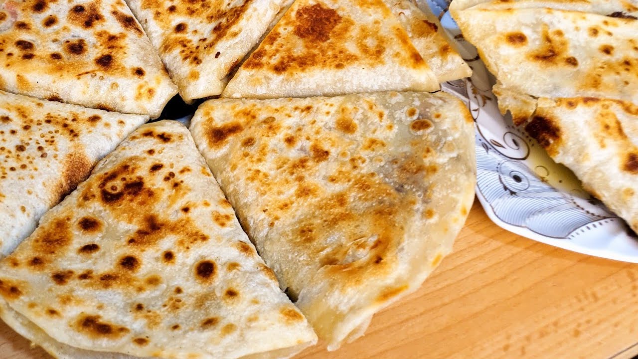 بميه ودقيق وبدون تخمير هتعملى وجبه عشاء ،😋 صيفيه سهله وسريعه ف10دقايق،💯💯