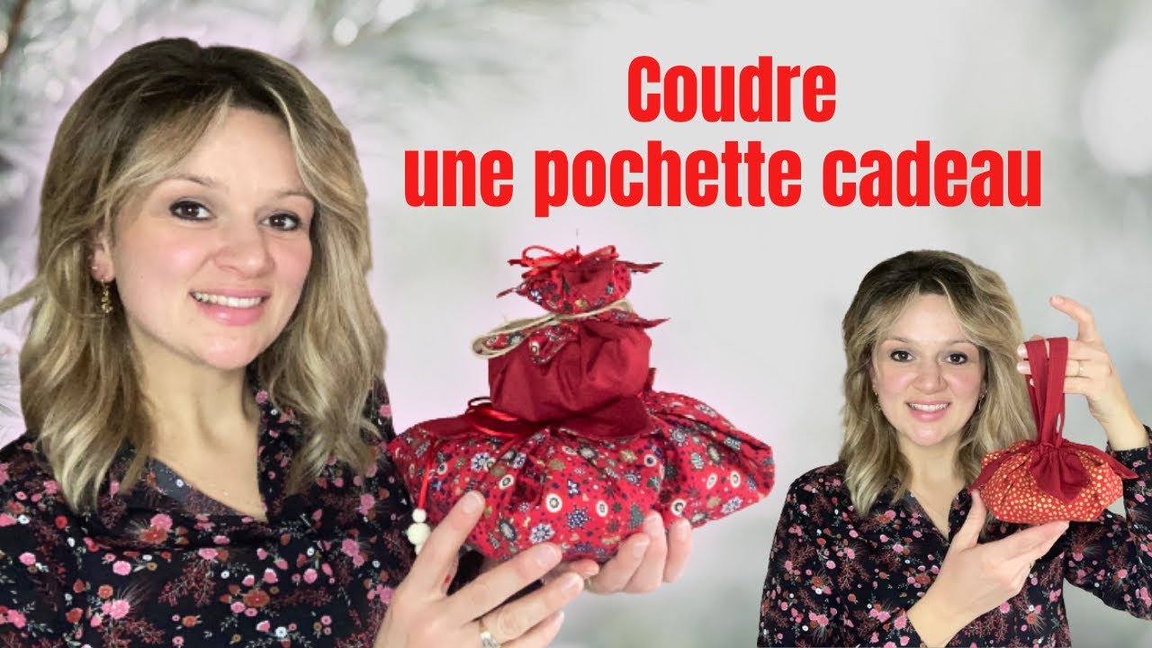 Tuto couture Noël : Coudre une pochette cadeau / surprise 🎁 boîte à chocolats 🍫