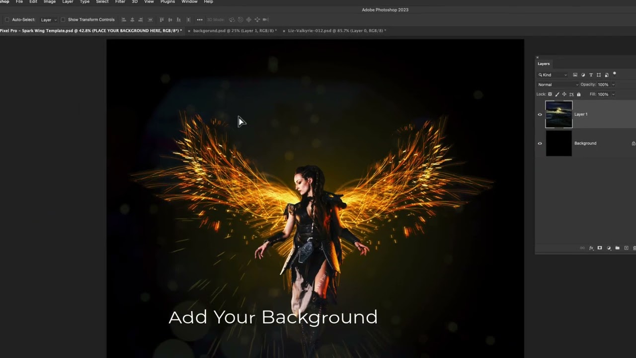 Spark Wings Photoshop Template