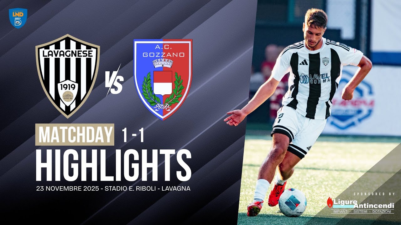 LAVAGNESE vs GOZZANO 1-1 HIGHLIGHTS | 23/11/2025