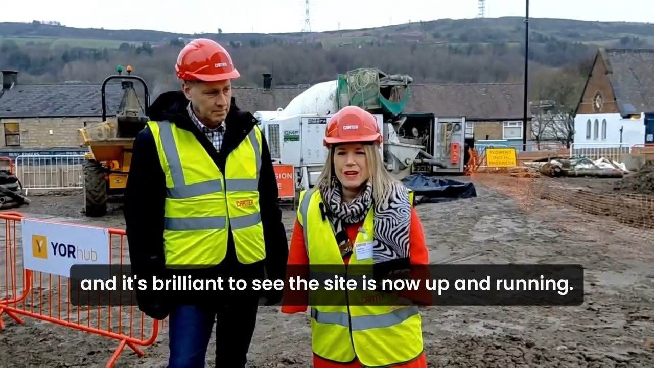 Construction starts on Stocksbridge Hub 519 with spade in the ground