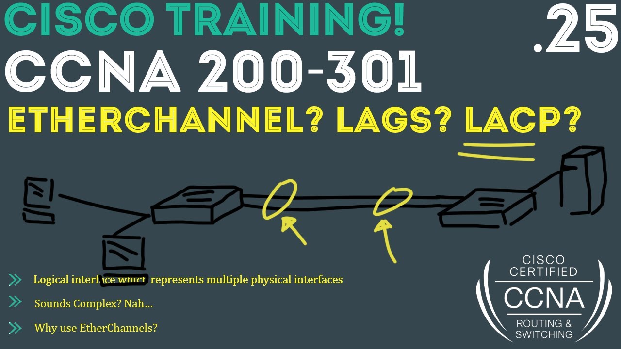 Cisco - CCNA Certification 200-301 - Etherchannels Overview and L2 Configuration .25