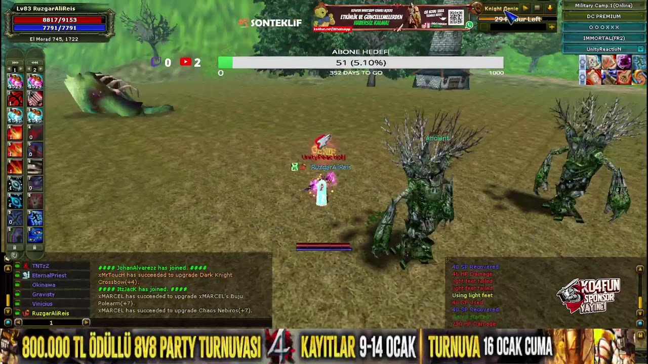 [ Ko4FUN  IMMORTAL  ]  EŞİMLE DOU CR YAPIYORUZ