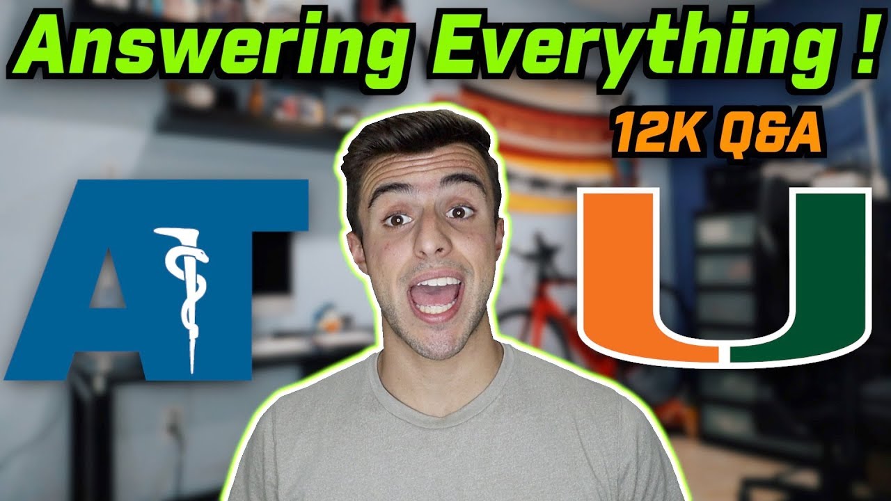 ANSWERING QUESTIONS ABOUT UMIAMI, ATHLETIC TRAINING, COLLEGE & LIFE | 12K SUBSCRIBERS Q&A