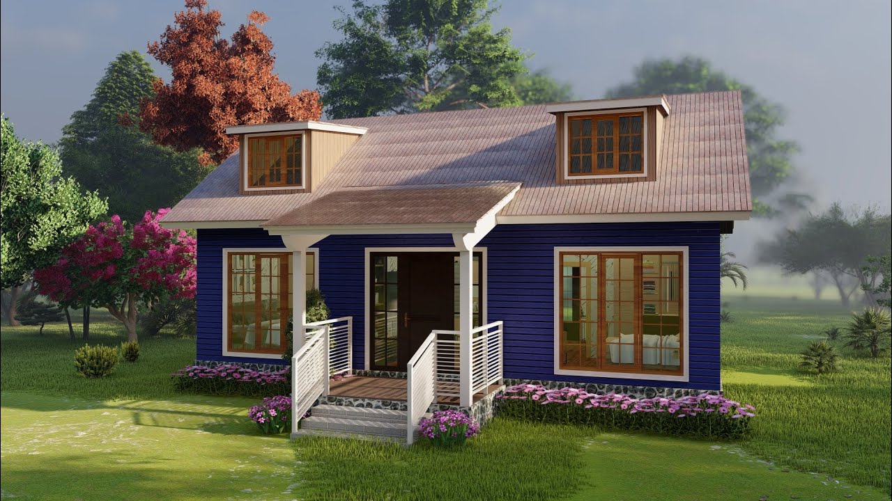 Cute Small House Design 6 x 10 M (19' x 30' Ft) Cozy Home
