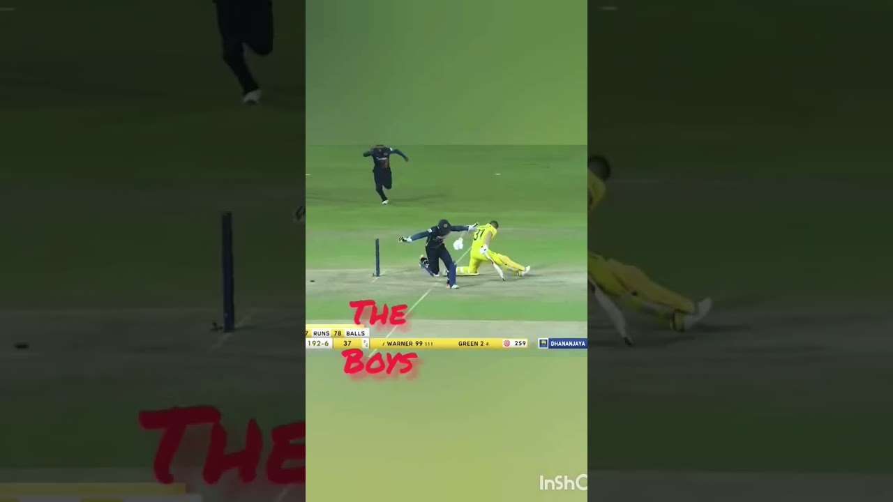 David Warner out from 99 the boys #cricketshorts