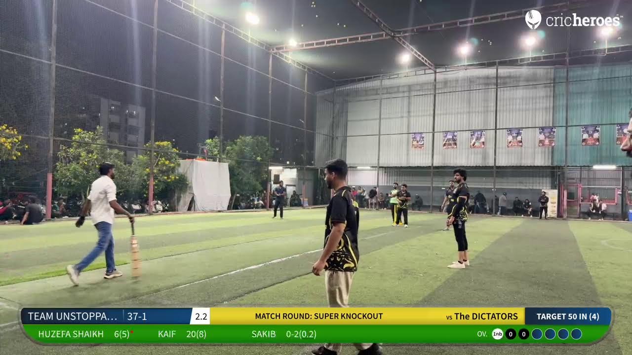 The DICTATORS vs TEAM UNSTOPPABLE | Tiranga Trophy(Super Knockout) | Live - Pune Kanade, Undri