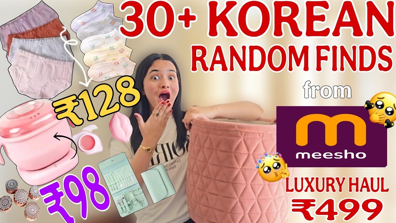 #meeshohaul *30+ KOREAN PRODUCTS* Best MEESHO LUXURY Random Finds Starting ₹98🔥 MEESHO HAUL #meesho