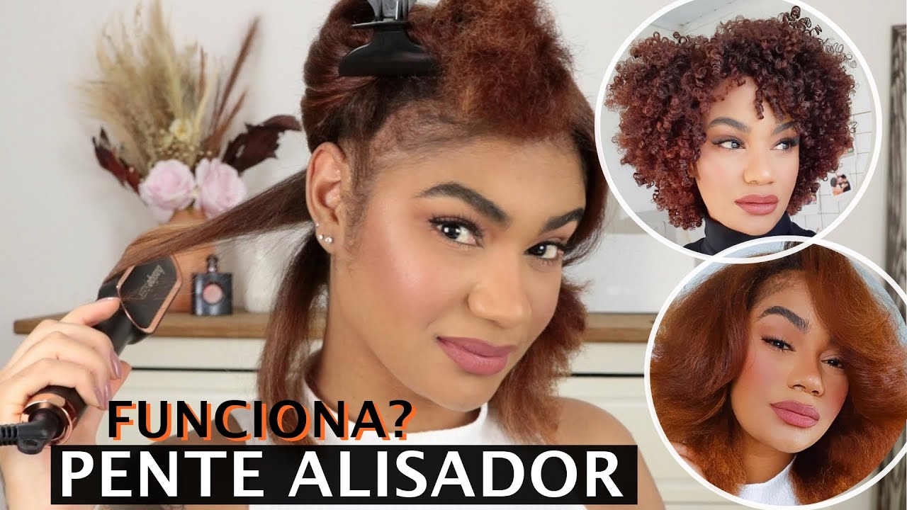 BASIQE SLEEK GOLD PENTE ALISADOR EM CABELO CACHEADO • Pattesta