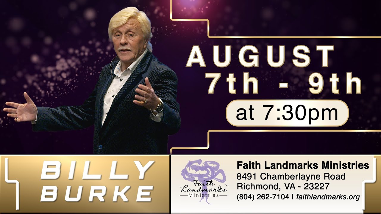 Guest Speaker: Billy Burke (Night 1 of 3)