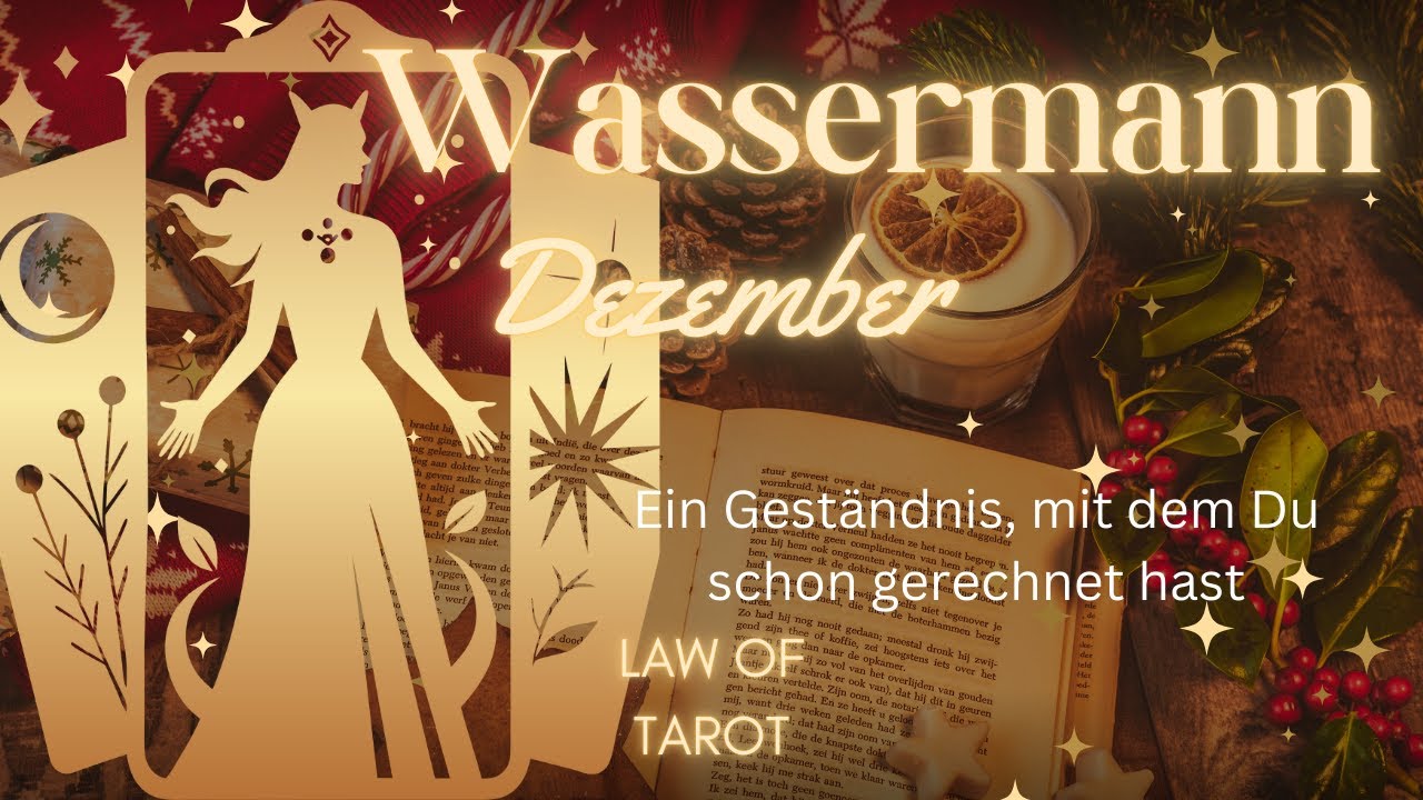 Wassermann ♒️ Ein Geständnis, mit dem Du schon gerechnet hast ❤️ Dezember 2024