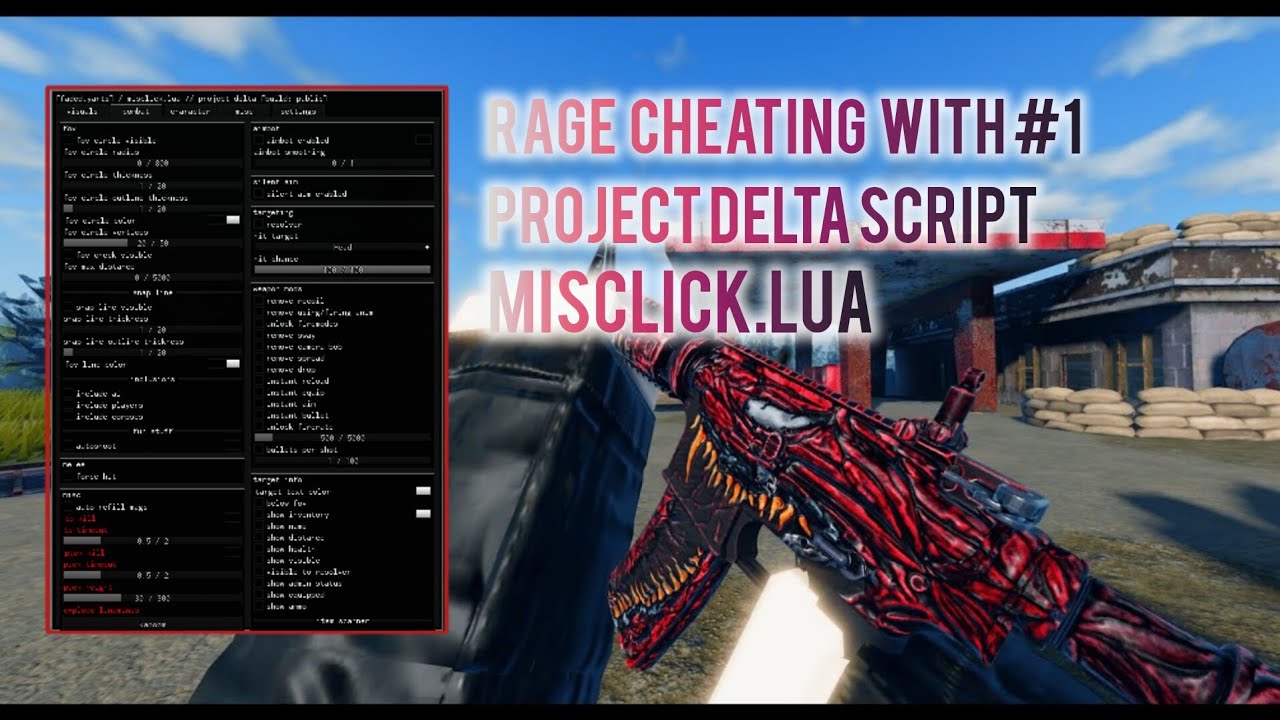 RAGE CHEATING IN PROJECT DELTA WITH MISCLICK.LUA