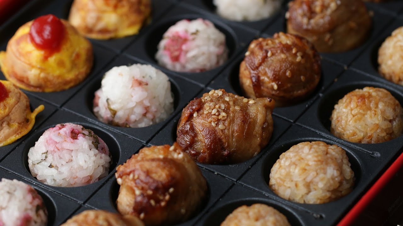 たこ焼き器で作る♪プチ焼きおにぎり4選