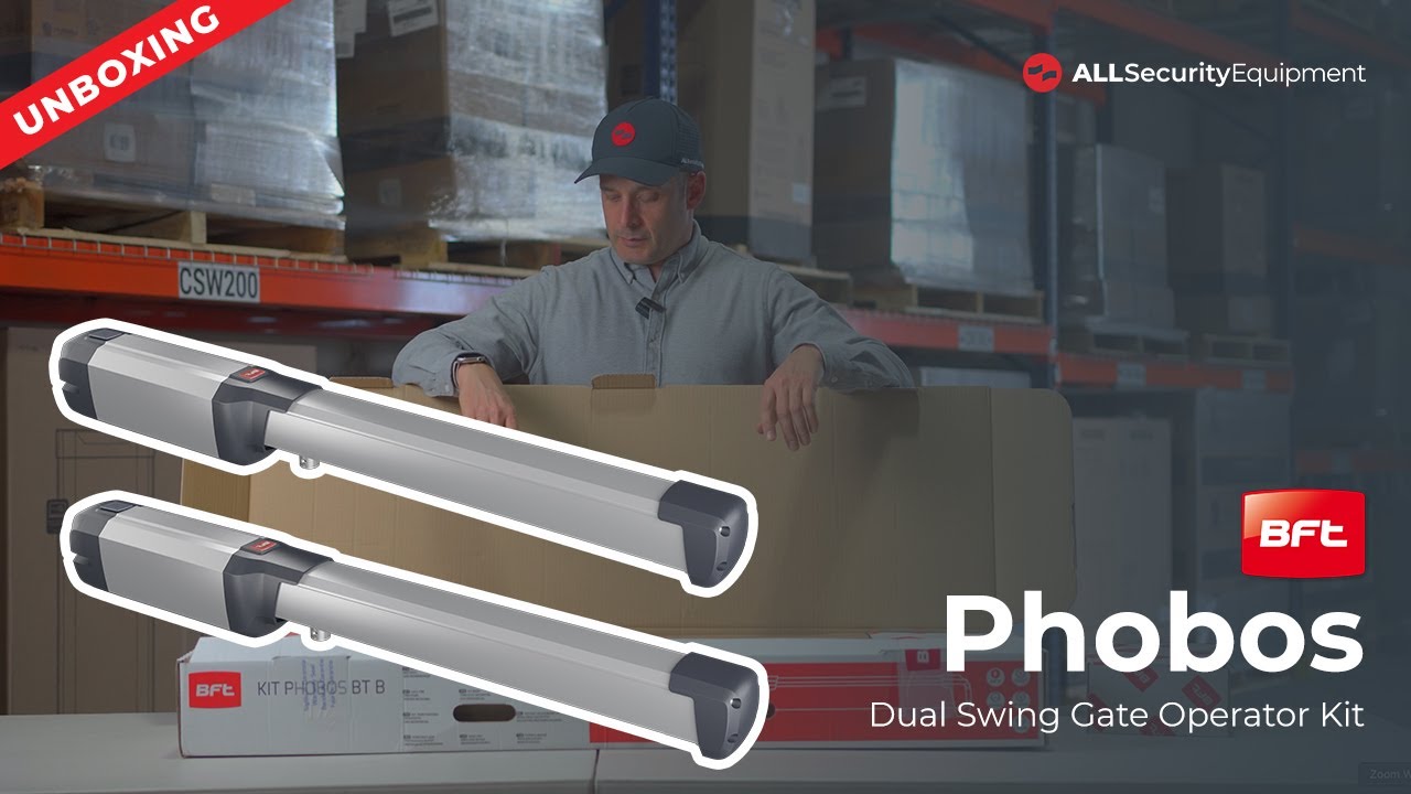 BFT Phobos BT B40 Dual Swing Gate Opener Unboxing | Complete Dual Kit Overview