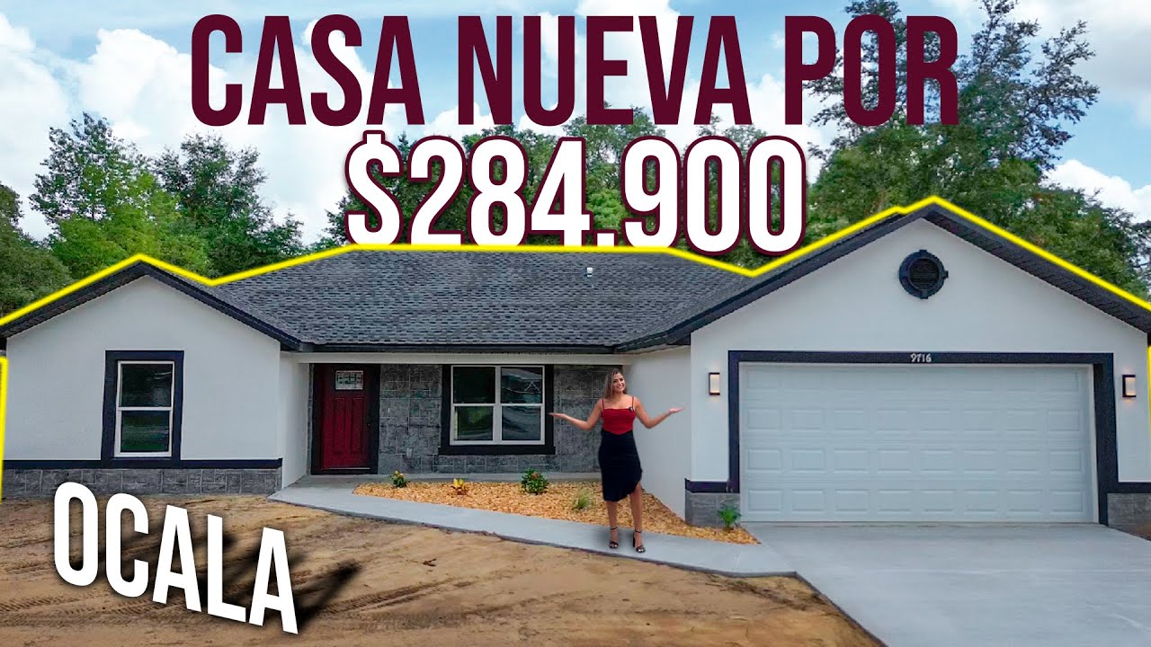 CASA NUEVA 🏠🏠 por $284,900 OCALA no HOA