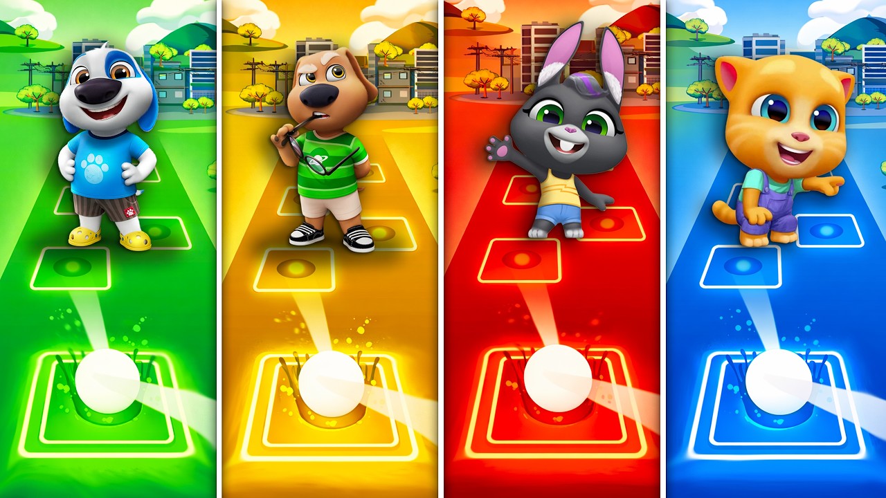 Talking Tom & Friends 🎶 Tiles Hop EDM Rush