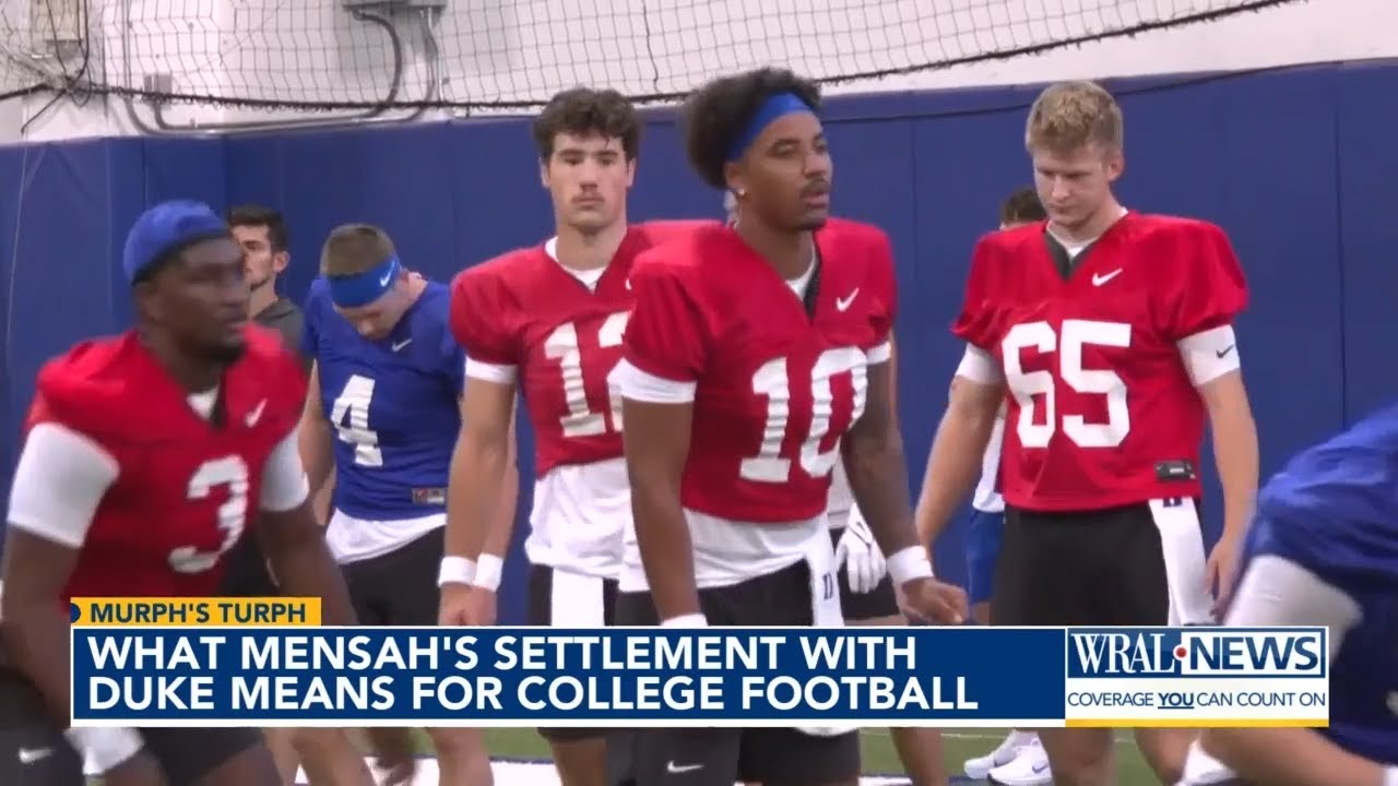 What Darian Mensah's settlement with Duke means for college football