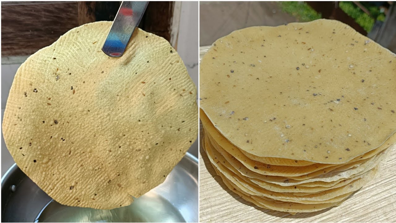 ಉದ್ದಿನ ಬೇಳೆ ಹಪ್ಪಳ ಮಾಡುವ ವಿಧಾನ / Papad recipe in Kannada / Uddina Happala recipe / Urad dal papad