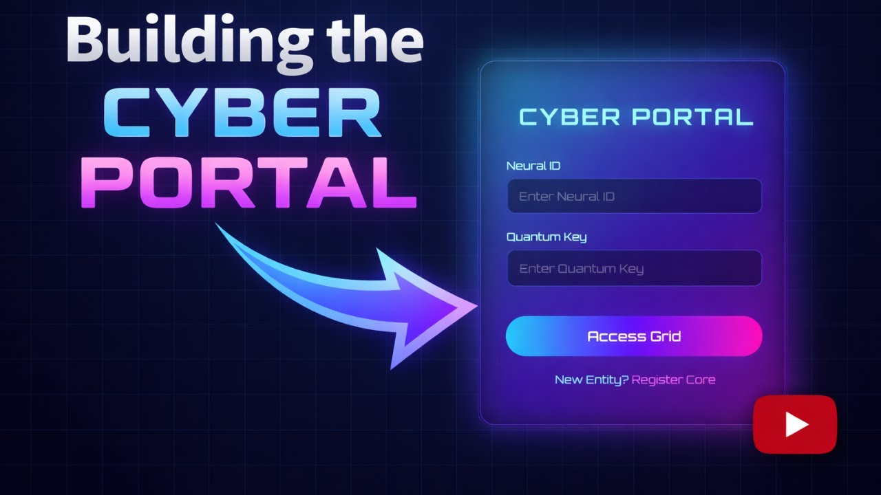 Build Portal Login Form🔥Using HTML CSS JS |With Source Code |#coding  #loginform #webdesign #trend