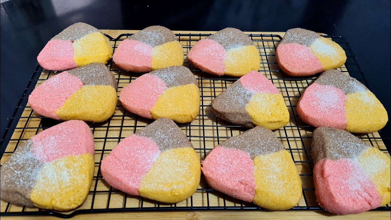 Polvorones Tricolor | 5 ingredientes versión fácil ✅️ |Pan Mexicano