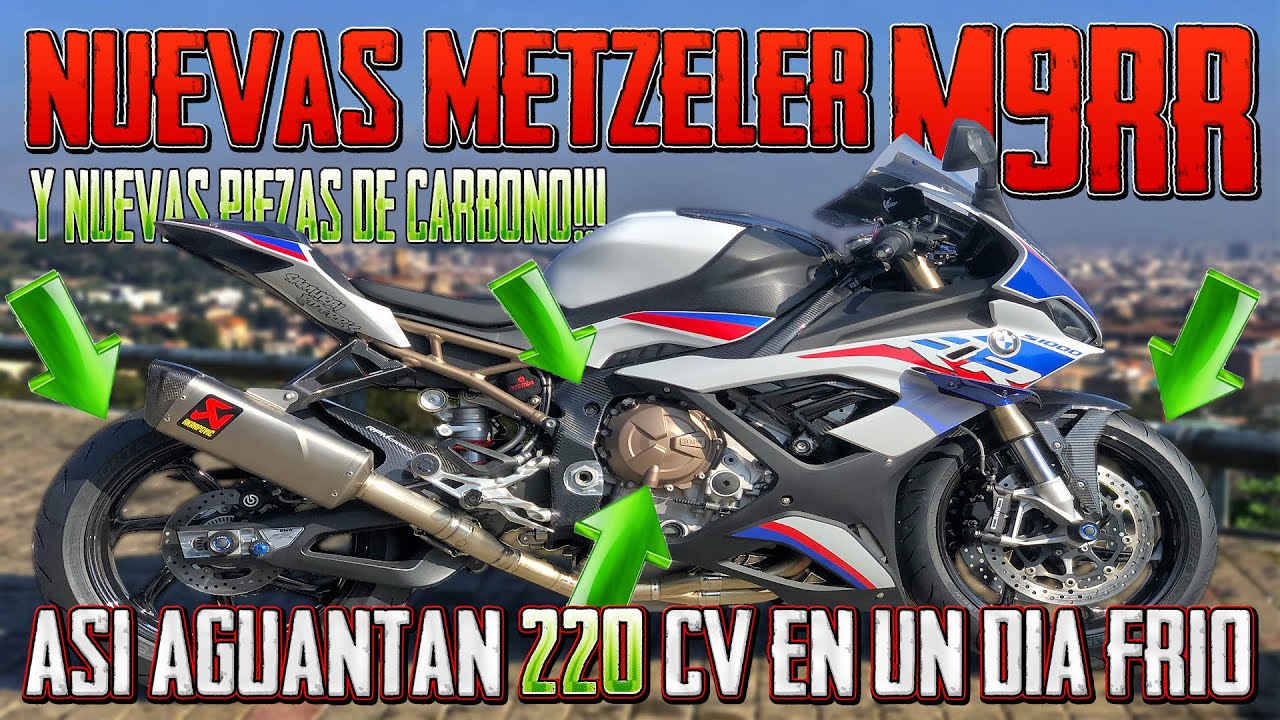 PROBANDO NUEVAS GOMAS SPORT METZELER M9RR EN MI BMW S1000RR + NUEVAS PARTES DE CARBONO RPM CARBON