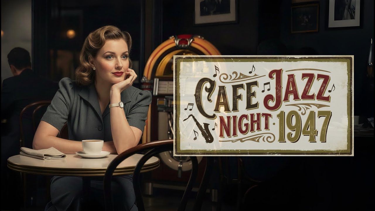 Cafe Jazz Night 1947 ☕ Chill Vintage Jazz for Working & Studying | Radio Noire