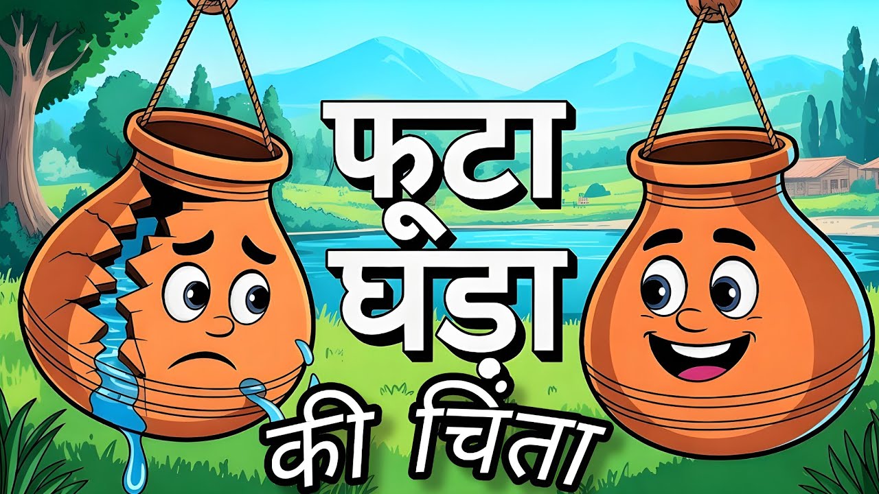 फूटा घड़ा और उसकी अनोखी खूबी – एक प्रेरणादायक कहानी#cartoon #hindi