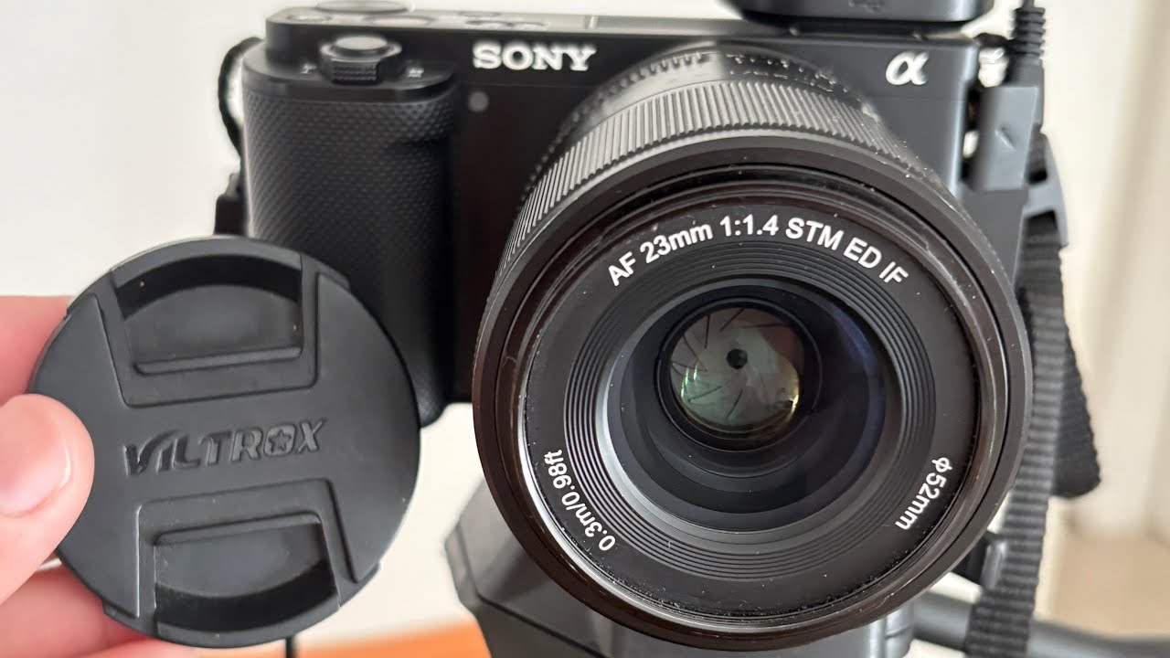LENTE VILTROX 23MM 1.4 TESTE FOCO e CONTROLES na SONY ZV E10