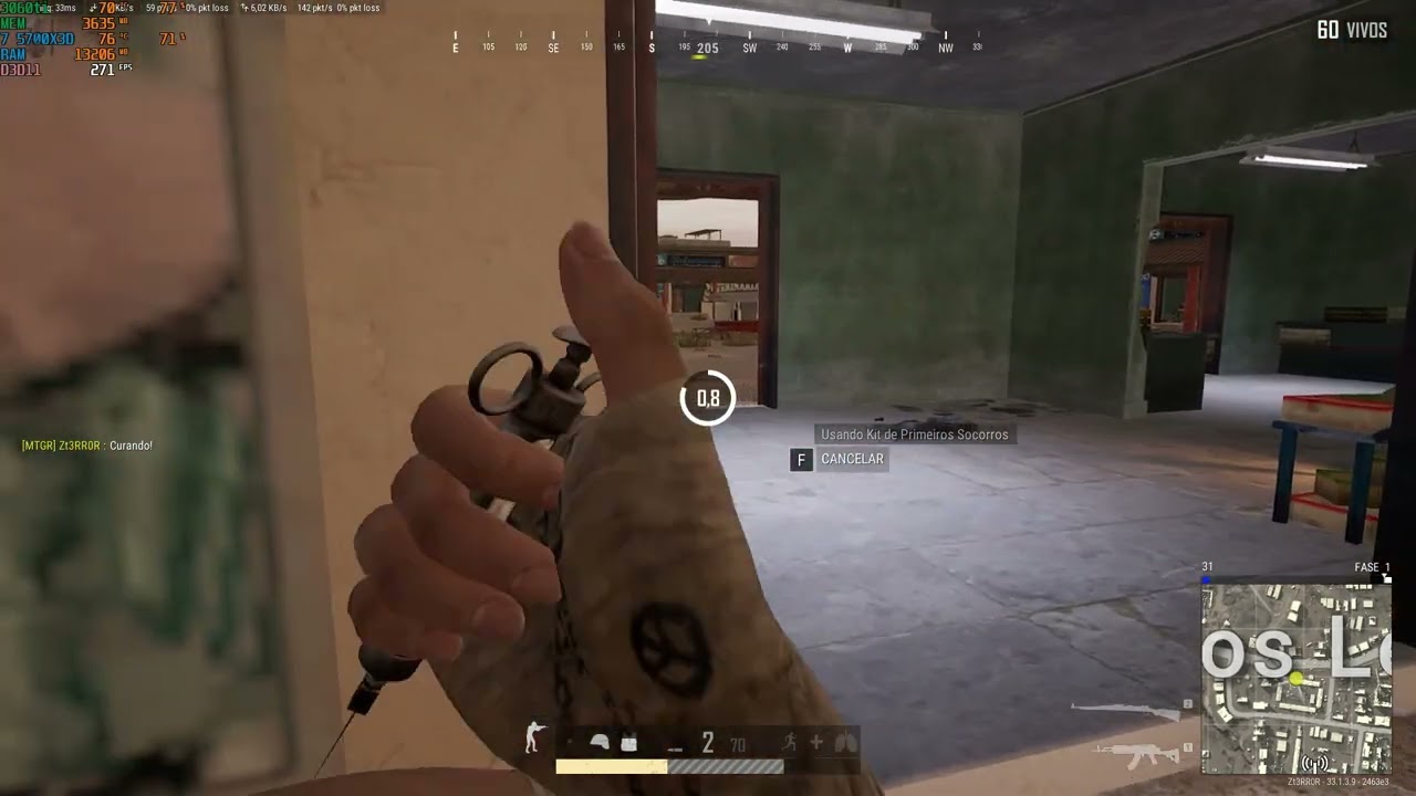 RYZEN 7 5700X3D 3060TI TEST IN GAME PUBG