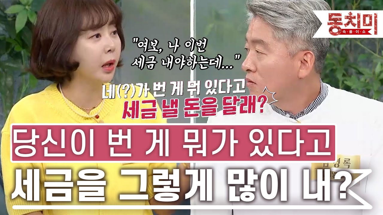 [TALK 쏘다] "당신이 번 게 뭐가 있다고 세금을 그렇게 많이 내?" 돈 버는 아내 눈치보는 남편! l 