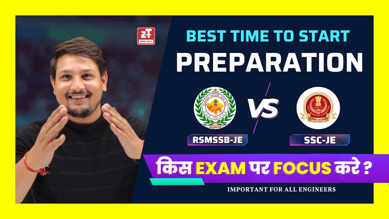 SSC JE vs RSMSSB JE | How to Start Preparation for RSSB JE & SSC JE Exam Together ? Exam  Strategy