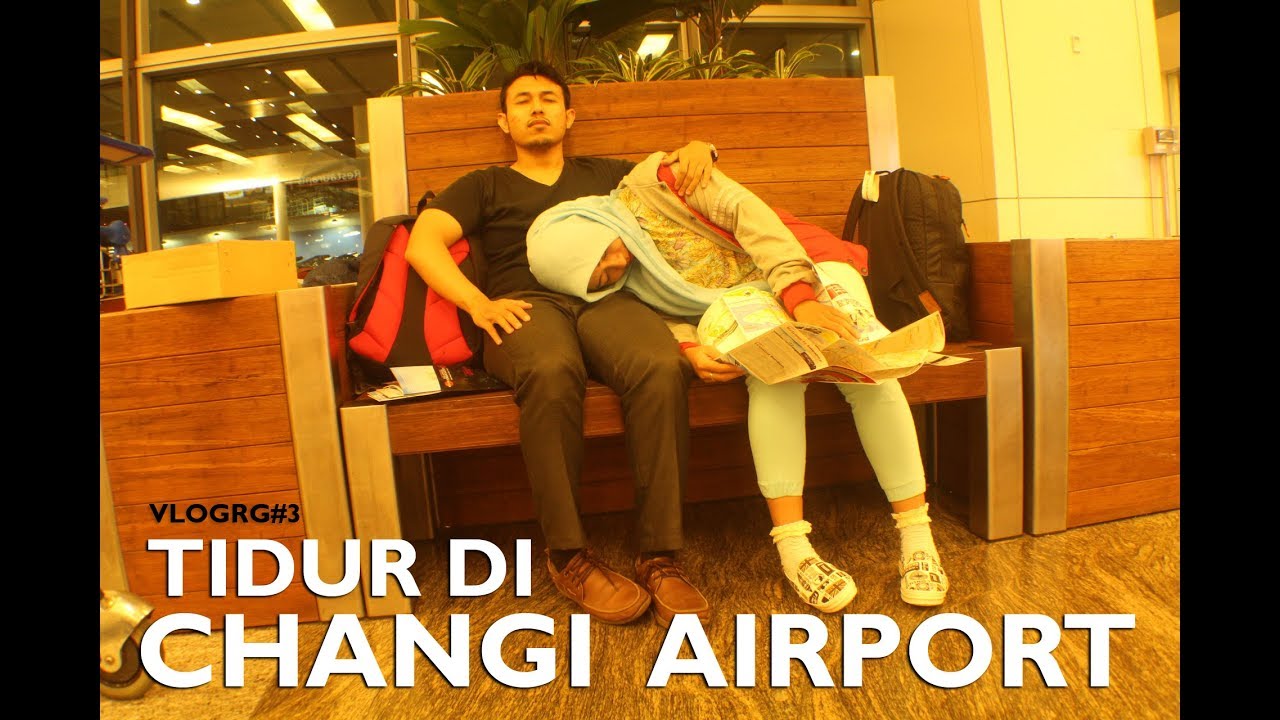 Vlog Singapore #1 - Tidur di Changi airport - Naik MRT