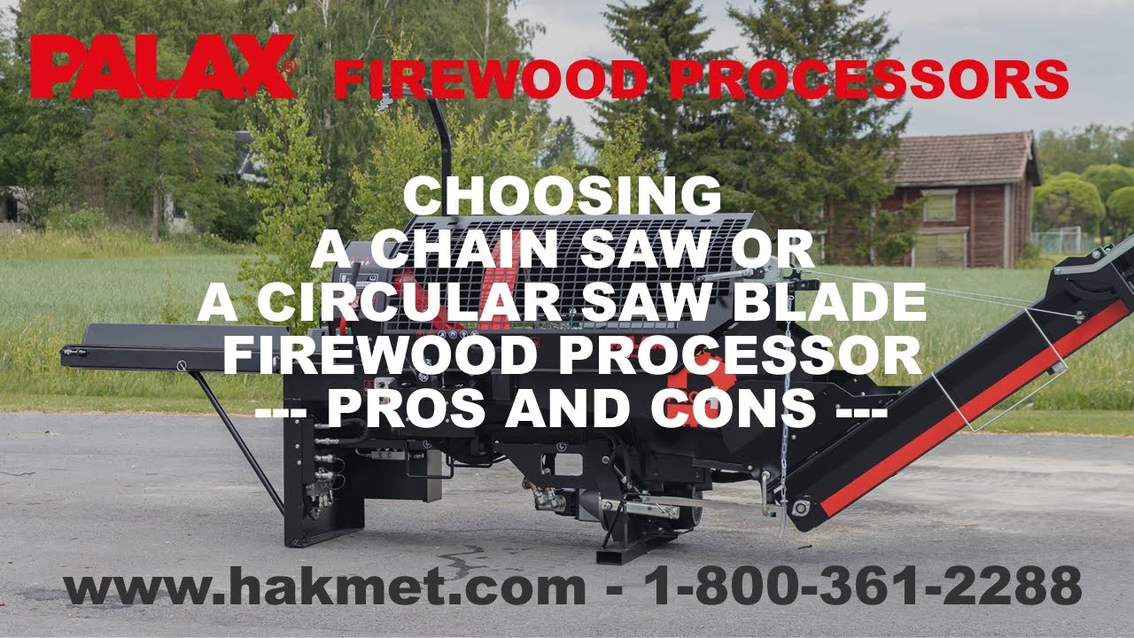 PALAX - A chain saw or a circular saw blade firewood processor