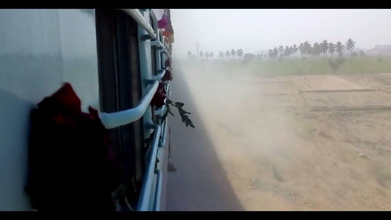 Dust Raising High Speed Inaugural Run on the Gangavathi - Chikkabenakal new line by UBL WDG4.