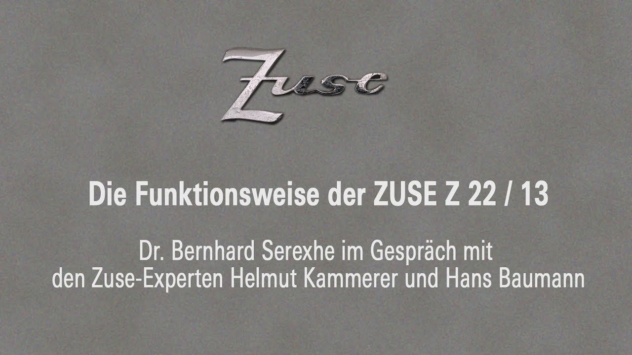 Die Funktionsweise der ZUSE Z 22 / 13 ZKM | Karlsruhe