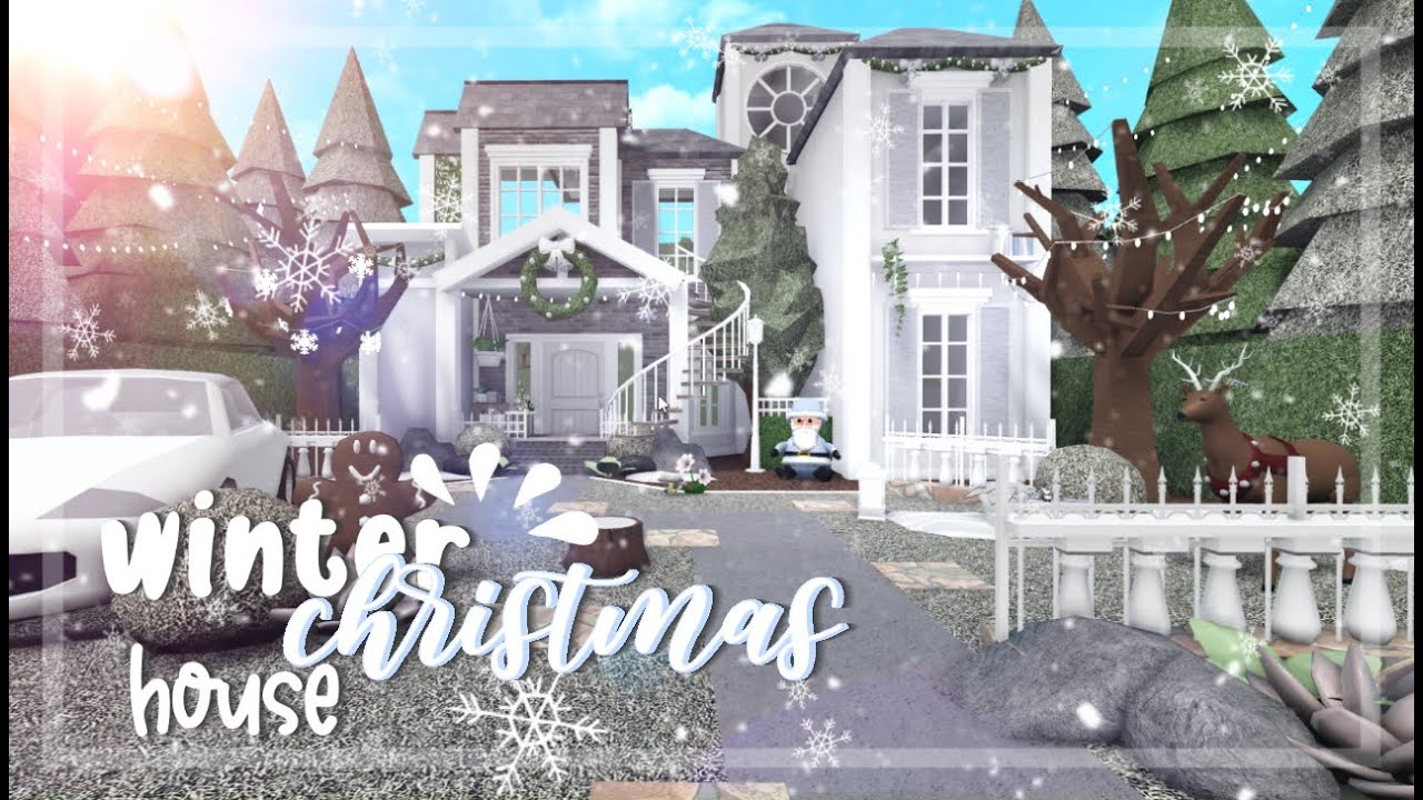 Bloxburg | Winter Christmas House - exterior