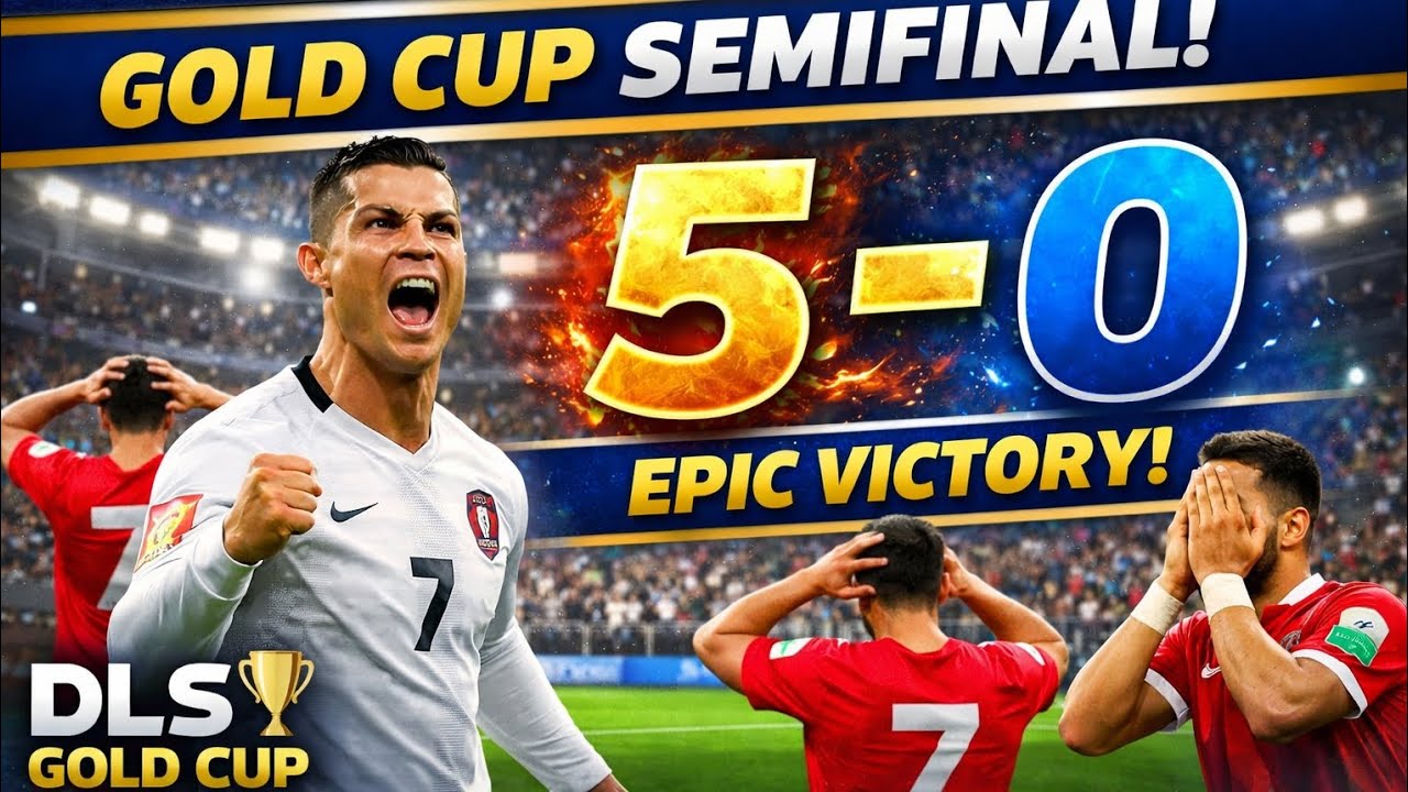 INSANE Semi Final Match!🏆 DLS Gold Cup | 😱 Dream League Soccer Gameplay 💥