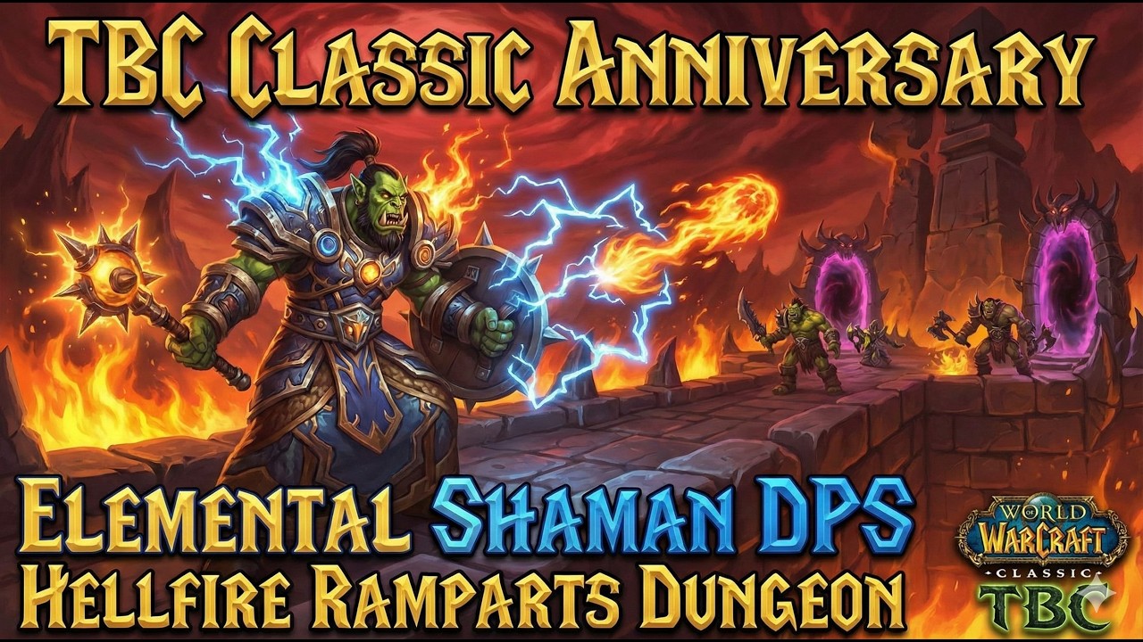 TBC Classic Anniversary Elemental Shaman DPS Hellfire Ramparts Dungeon