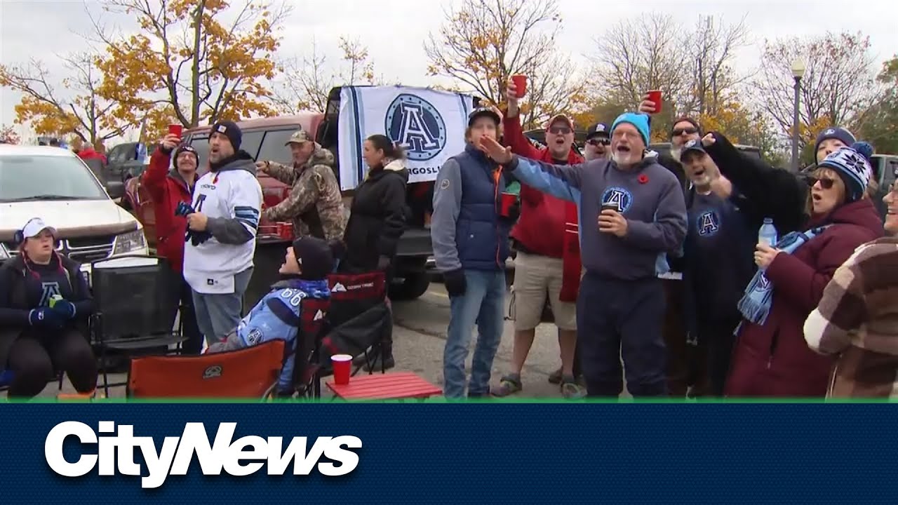 Huge tailgate party for Argos fans ahead of eastern final