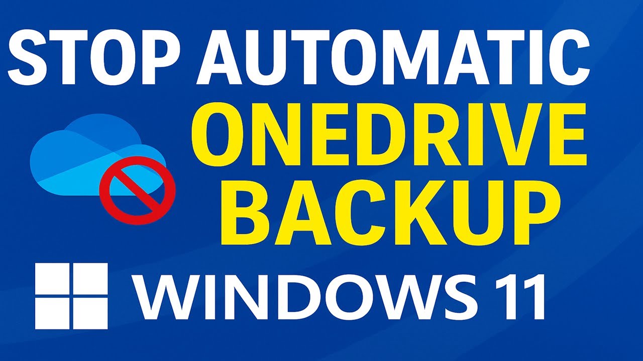 Stop Automatic OneDrive Backup in Windows 11 | Disable File Sync & Auto Backup